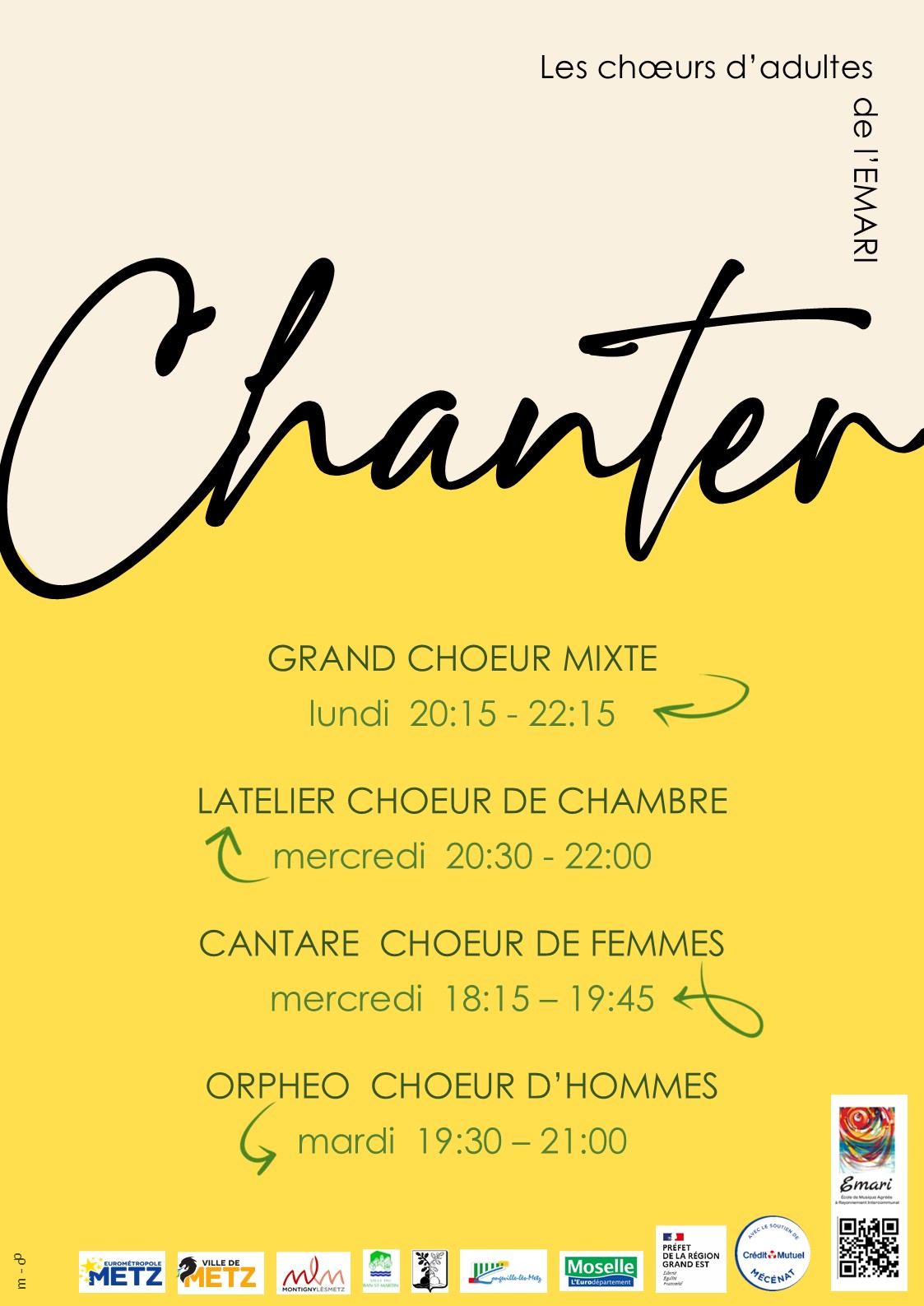 Emari - Choeurs d'adultes de l'EMARI