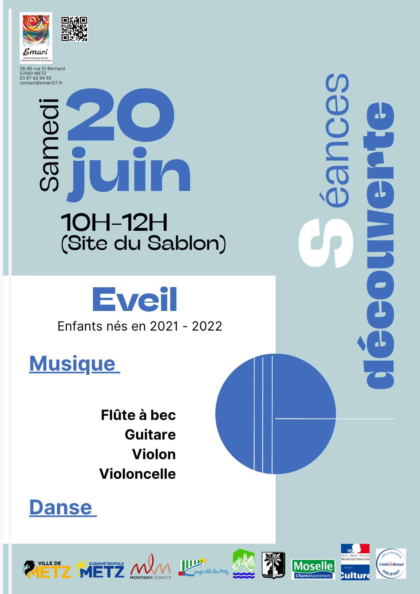 Emari : Portes ouvertes éveil instrument/danse