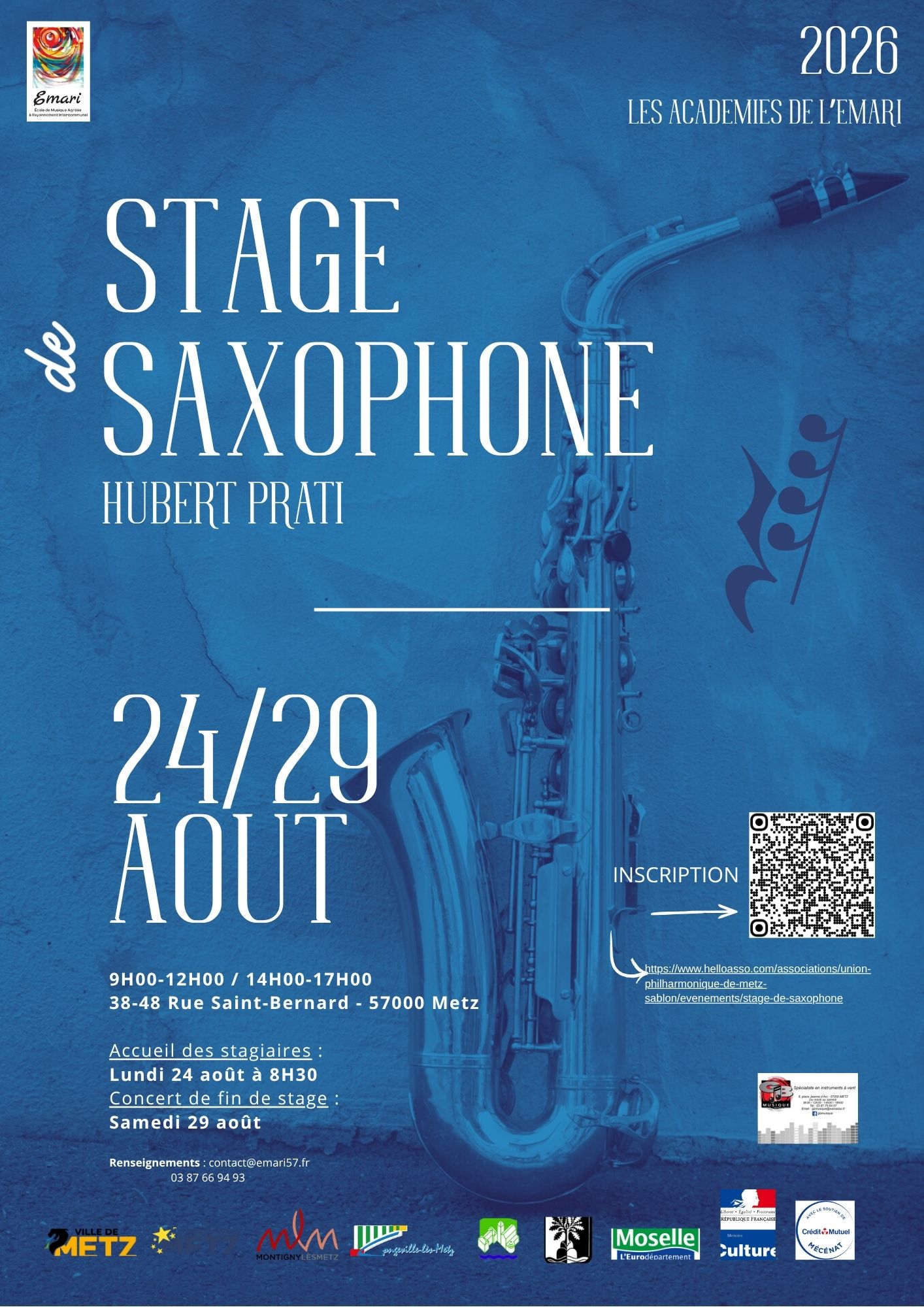 Emari - Stage de saxophone