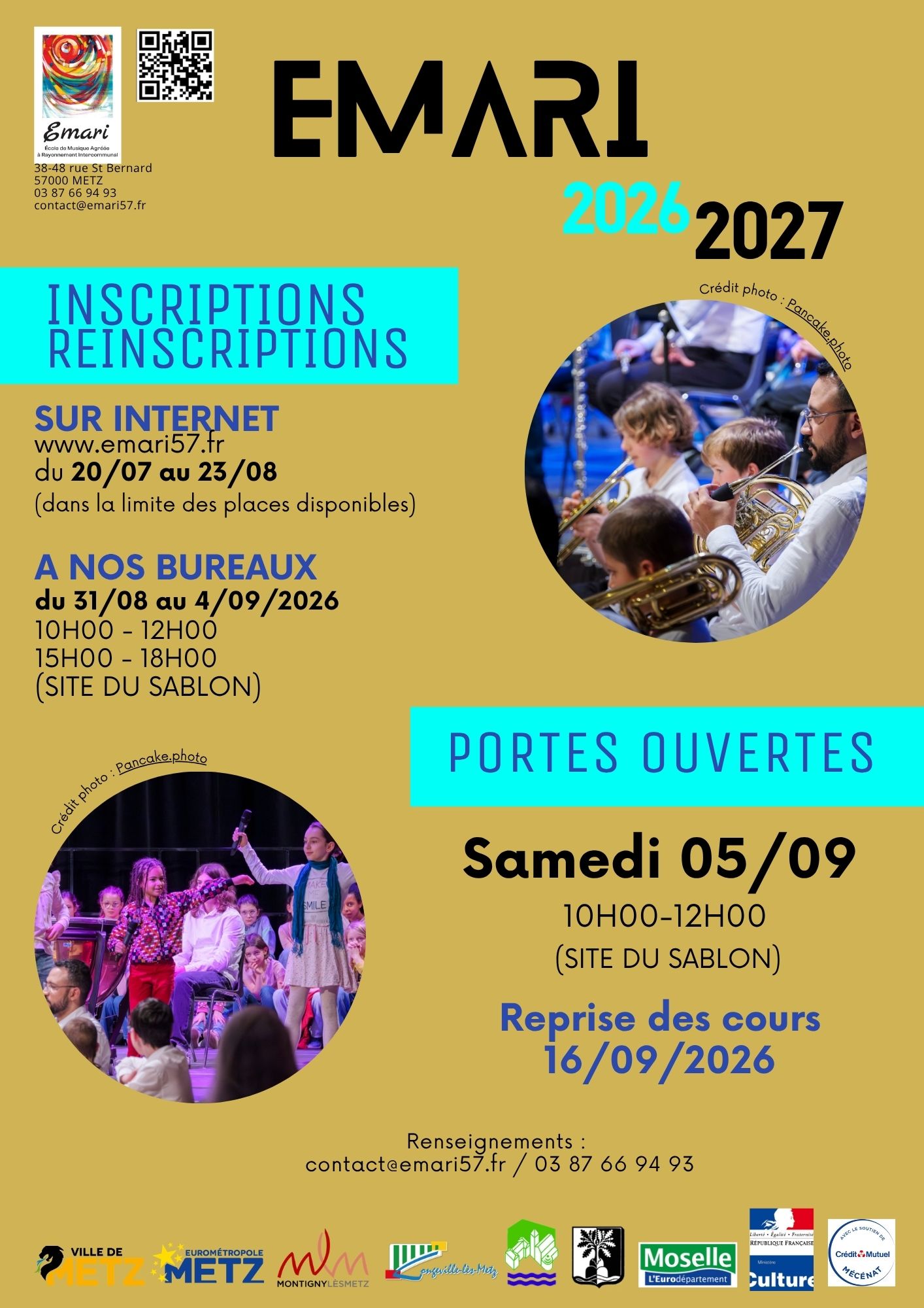 Emari : Inscriptions réinscriptions 2026/2027
